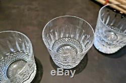 3(+1) verres, gobelets Tommy cristal Saint Louis. Old fashion H8,6cm. Estampillé