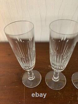 3 flûtes à champagne modèle Liane en cristal de Saint Louis (prix à la pièce)