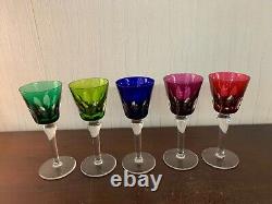 3 verres à vin modèle Jersey en cristal de Saint Louis (prix à la pièce)