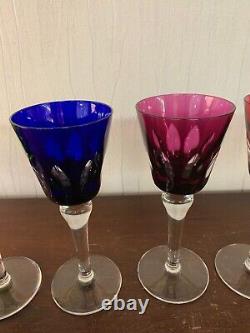 3 verres à vin modèle Jersey en cristal de Saint Louis (prix à la pièce)