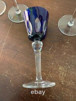 3 verres à vin modèle Jersey en cristal de Saint Louis (prix à la pièce)