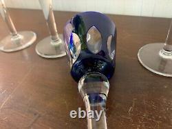 3 verres à vin modèle Jersey en cristal de Saint Louis (prix à la pièce)