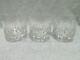 3 Verres à Whisky Cristal Saint Louis Chantilly French Crystal Whiskey Glasses