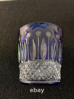 3 verres à whisky modèle Tommy couleur en cristal Saint Louis (prix à la pièce)