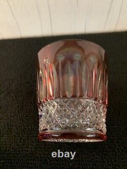 3 verres à whisky modèle Tommy couleur en cristal Saint Louis (prix à la pièce)