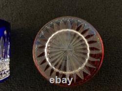 3 verres à whisky modèle Tommy couleur en cristal Saint Louis (prix à la pièce)
