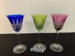 3 verres couleur modèle Tarn en cristal de Saint Louis (prix à la pièce) modèle1