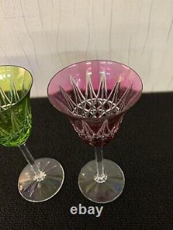 3 verres couleur modèle Tarn en cristal de Saint Louis (prix à la pièce) modèle1