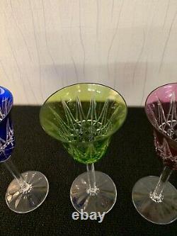 3 verres couleur modèle Tarn en cristal de Saint Louis (prix à la pièce) modèle1