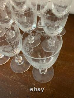40 verres à vin rouge modèle Cléo en cristal de Saint Louis (prix à la pièce)