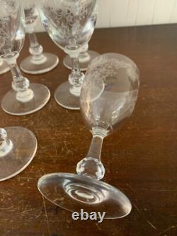40 verres à vin rouge modèle Cléo en cristal de Saint Louis (prix à la pièce)