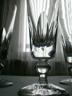 4 Belles Flutes A Champagne En Cristal St Louis Modele Jersey Signees