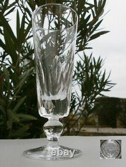 4 Belles Flutes A Champagne En Cristal St Louis Modele Jersey Signees