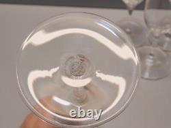 -4 FLUTES CHAMPAGNE ESTAMPILLE CRISTAL ST LOUIS Mod. AURORE UNIS TABLE FETES D