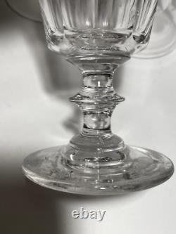 4 GRANDS VERRES A EAU CRISTAL soufflé XIXe SAINT LOUIS BACCARAT CATON H 14