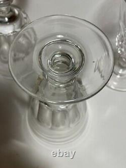 4 GRANDS VERRES A EAU CRISTAL soufflé XIXe SAINT LOUIS BACCARAT CATON H 14