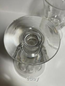 4 GRANDS VERRES A EAU CRISTAL soufflé XIXe SAINT LOUIS BACCARAT CATON H 14