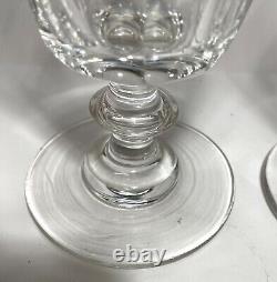 4 GRANDS VERRES A EAU CRISTAL soufflé XIXe SAINT LOUIS BACCARAT CATON H 14
