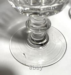 4 GRANDS VERRES A EAU CRISTAL soufflé XIXe SAINT LOUIS BACCARAT CATON H 14