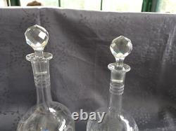 4 carafes à vin en cristal vers 1930 Saint Louis Baccarat