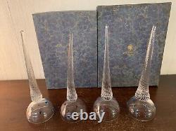 4 coupes à champagne (à main) en cristal de Saint Louis (prix à la pièce)