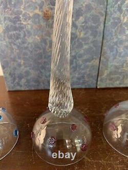 4 coupes à champagne (à main) en cristal de Saint Louis (prix à la pièce)