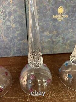 4 coupes à champagne (à main) en cristal de Saint Louis (prix à la pièce)