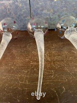 4 coupes à champagne (à main) en cristal de Saint Louis (prix à la pièce)