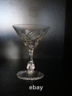 4 coupes flute à champage en cristal crystal Saint ST Louis modèle Niepce