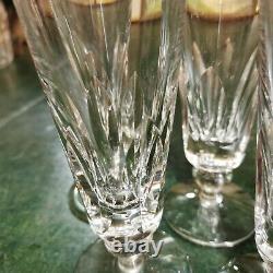 4 flûtes à Champagne cristal de Saint Louis modèle Jersey