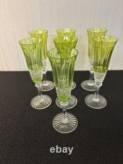 4 flûtes à champagne modèle Tommy cristal Saint Louis h 20.5 (prix à la pièce)