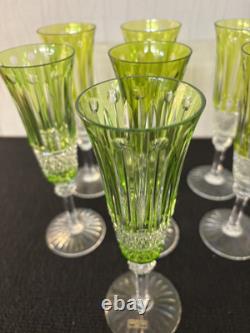 4 flûtes à champagne modèle Tommy cristal Saint Louis h 20.5 (prix à la pièce)