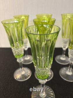 4 flûtes à champagne modèle Tommy cristal Saint Louis h 20.5 (prix à la pièce)