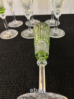 4 flûtes à champagne modèle Tommy cristal Saint Louis h 20.5 (prix à la pièce)