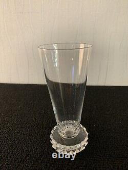 4 flûtes à champagne modèle diamant en cristal de Saint Louis (prix à la pièce)