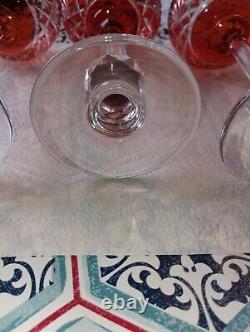 4 verre en cristal saint louis modèle Massenet
