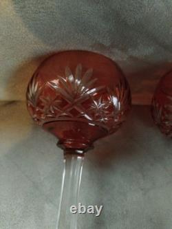4 verre roemer cristal de st louis modèle Massenet H 16,5 cm