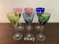 4 verres Rohmer modèle Monaco en cristal de Saint Louis (prix à la pièce)