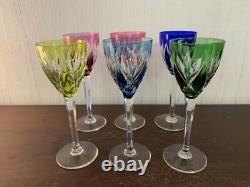 4 verres Rohmer modèle Monaco en cristal de Saint Louis (prix à la pièce)