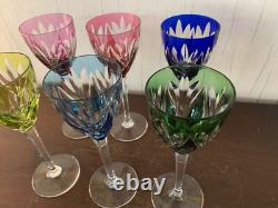 4 verres Rohmer modèle Monaco en cristal de Saint Louis (prix à la pièce)