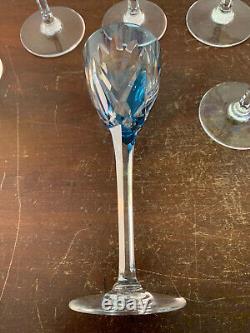 4 verres Rohmer modèle Monaco en cristal de Saint Louis (prix à la pièce)