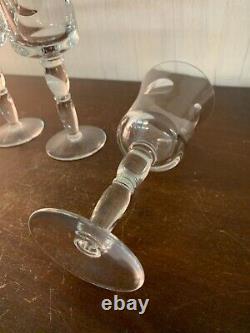 4 verres à eau modèle Cosmos en cristal de Saint Louis (prix à la pièce)