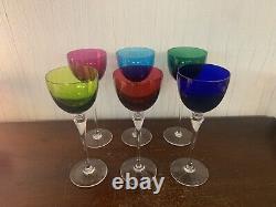 4 verres à vin modèle grand lieu en cristal de Saint Louis (prix à la pièce)