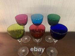 4 verres à vin modèle grand lieu en cristal de Saint Louis (prix à la pièce)
