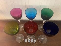 4 verres à vin modèle grand lieu en cristal de Saint Louis (prix à la pièce)