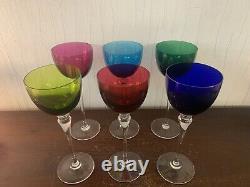 4 verres à vin modèle grand lieu en cristal de Saint Louis (prix à la pièce)