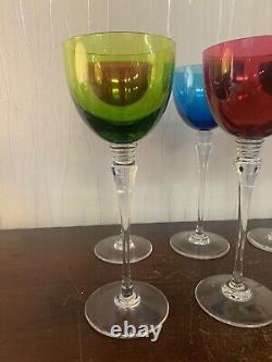 4 verres à vin modèle grand lieu en cristal de Saint Louis (prix à la pièce)