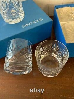 4 verres à whisky en cristal de Saint Louis (prix à la pièce)