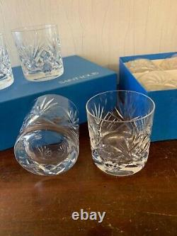 4 verres à whisky en cristal de Saint Louis (prix à la pièce)
