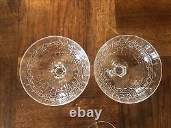 5 ÉLÉGANTES COUPES A CHAMPAGNE EN CRISTAL DE SAINT LOUIS, modèle ROLAND